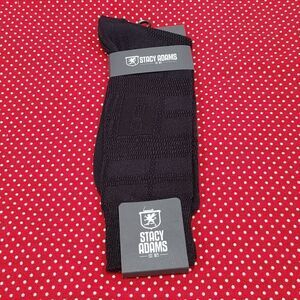 MEN'S STACY ADAMS SILKY DRESS SOCKS. BASIC COLORS.